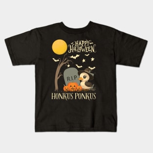 Halloween Witchy Duck Honkus Ponkus Kawaii Style Kids T-Shirt